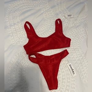 Frankie’s 2 piece bikini set - top is medium and bottoms are small